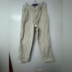 Vintage 90s Levi’s SilverTab Baggy Corduroy Pants Cream 32x32 USA Made Y2K Skate
